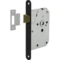 Intersteel Loopslot met zwart gelakte voorplaat 20x175 mm
