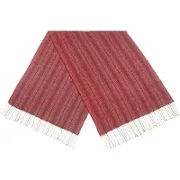 Cwi sjaal Stripes dames 65 x 180 cm acryl rood