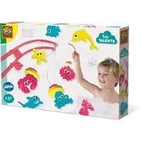 SES Creative - Tiny Talents - Badspeelgoed - Vissen in het water - Drijvende Vissen - inclusief hengels - Speelgoed 3 Jaar - Vissen Vangen Spel - Badspeeltje