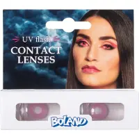Boland maandlenzen UV flash siliconen roze 2 stuks