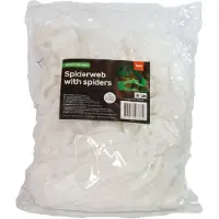 Folat spinnenweb Glow in the Dark 500 gram polyester wit
