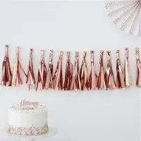 Ginger Ray Tassel Slinger Rosé Goud - 2 meter