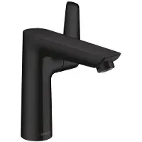 Hansgrohe talis e eengreeps wastafelmengkraan 150 met popup trekwaste, mat zwart