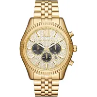 Michael Kors MK8494 Lexington Gouden Gegolfd Herenhorloge