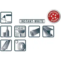 PICA Permanent marker INSTANT-WHITE, wit, watervast, 10 stuks met lijndiktes van 1-4 mm