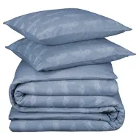 De Witte Lietaer Dekbedovertrek Crane Stellar Blue Flanel-260 x 200 / 220 / 240 cm | Extra Breed