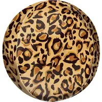 Amscan Folieballon Orb Luipaard - 38 centimeter