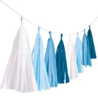 Amscan Tassel Slinger Blauw Mix - 3 Meter