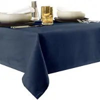 De Witte Lietaer Tafellaken Gibson Midnight Blue-145 x 360 cm