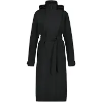 Agu Regenjas Women Trench Coat Long Urban Outdoor Black-M