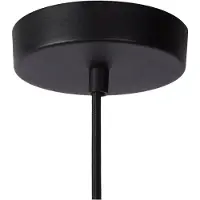 Lucide LIONEL - Hanglamp - Ø 6,5 cm - 1xE27 - Zwart