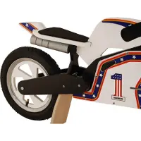 Kiddimoto Superbike - Houten Loopmotor Evel Knievel official