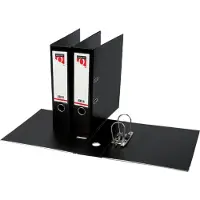 Quantore 10 x Ordner - A4 - 80mm breed - PP kunststof - zwart