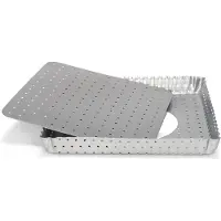 Patisse Quicheform perforiert 21 x 21 cm Silberstahl