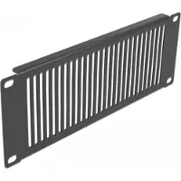 DeLOCK 10 inch ventilatiepaneel | verticale sleuven | 2U | zwart