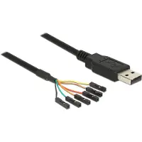 DeLOCK 83787 USB-kabel USB-A stekker, USB-pinbus 1.80 m Zwart