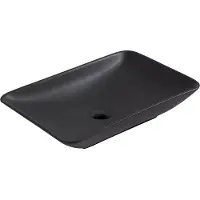Bally Karé Opzetwastafel 58x36x11,5cm Mat Zwart