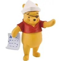 BULLYLAND Winnie de poeh - speelfiguurtje 6 cm - Winnie met schatkaart - .