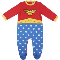 Cerda Group Wonder woman baby romper met voetjes - - superheldin - 62cm