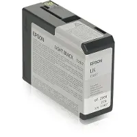 Epson T580 (C13T580700) Inktcartridge Licht-zwart