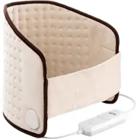 Botti Medic Series Reni elektrische rug- en buikwarmtegordel – 100W – 3 standen – Beige fleece – Veilig & comfortabel