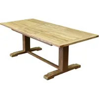 AVH-Collectie Geneva rechthoekig uitschuifbare dining tuintafel 160-220x100xH76 cm bladdikte 4 cm teak
