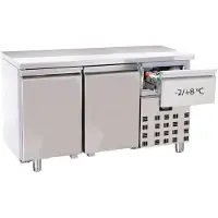 CombiSteel Koelwerkbank Combisteel, 2 Deurs, 140x70x85, 230V/250W