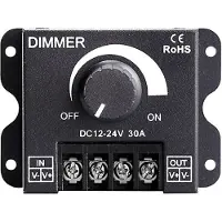 ABC-led LED dimmer - Met draaiknop - 12 tot 24 Volt - 30A