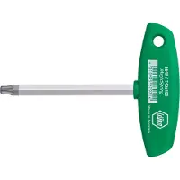 Wiha 364R010100 Stiftsleutel met dwarsgreep TORX MagicSpring mat verchroomd T10 x 126 mm - 27965