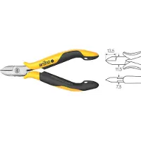 Wiha Zijkniptang Professional ESD brede, halfronde kop met facet | 115mm/4 12" - 26831 - 26831