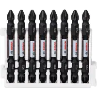 Bosch Schroefbit tweezijdig Impact Control PZ2, 65 mm 8x - 2608522338
