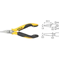 Wiha 26806 Platte tang ESD Recht Gereedschapsstaal 120 mm
