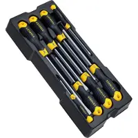 Stanley handgereedschap Transmodule Cushiongrip Schroevendraaiers 8-delig - STMT1-74181 - STMT1-74181
