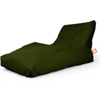 Whoober loungestoel zitzak "Bali XL" outdoor legergroen - Wasbaar - Geschikt voor buiten