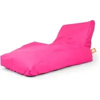 Whoober loungestoel zitzak "Bali XL" outdoor fuchsia - Wasbaar - Geschikt voor buiten