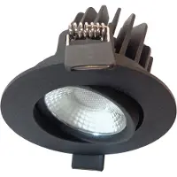 Artdelight Inbouwspot Venice 1 Lichts Small LED 2700K Dimbaar Zwart