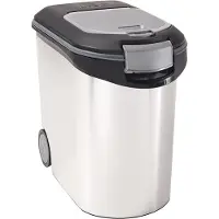 Curver Voedselcontainer Hond of Kat - 35L - 12KG - 28x49x42,5cm - Metallic
