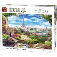 King Puzzel 1000 Stukjes (68 x 49 cm) - Dreams of Paris - Legpuzzel Steden