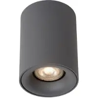 Lucide BENTOO-LED - Plafondspot - Ø 8 cm - LED Dimb. - GU10 - 1x5W 3000K - Grijs