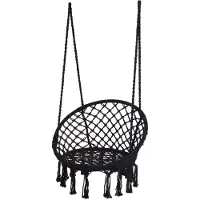 Koopman HANGSTOEL ROND DIA 80CM Zwart