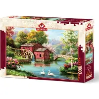 Art puzzle Puzzel, "Alte Rote Mühle" (Oude Rode Molen), 1000 stukjes