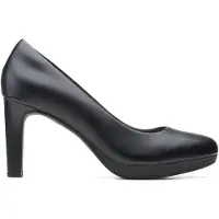 Clarks Shoes Clarksvoor vrouwen. 26157764 Ambyr Joy leren schoenen zwart (39.5), Leer, 8 tot 10 cm, Geen, Casual, Feest, Klassiek