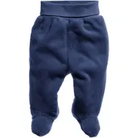 Playshoes fleecebroek met voetjes junior marineblauw