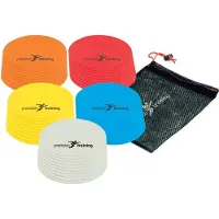Precision veldmarkering rond 21 cm rubber oranje 10 stuks