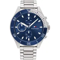 Tommy Hilfiger Larson Heren Zilveren Horloge 1791917