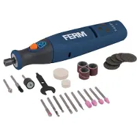Ferm CTM1018 Roterende Combitool Li-Ion Accu 8V - Multitool incl. accessoires