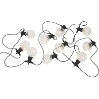 Star Trading LED lichtketting Big Circus, Dew Drops, 10-lamps Circus, zwart, Kunststof