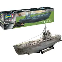 Revell , Duitse onderzeeër Type VII C/41, schaal 1:72