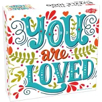 Tactic You Are Loved – Puzzel – 1000 stukjes – Positieve Tekstpuzzel – Rustgevend Ontwerp – Hoogwaardige Scandinavische Kwaliteit