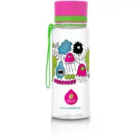 EQUA BPA free drinkfles 600 ml - Uitvoering - Pink Monsters